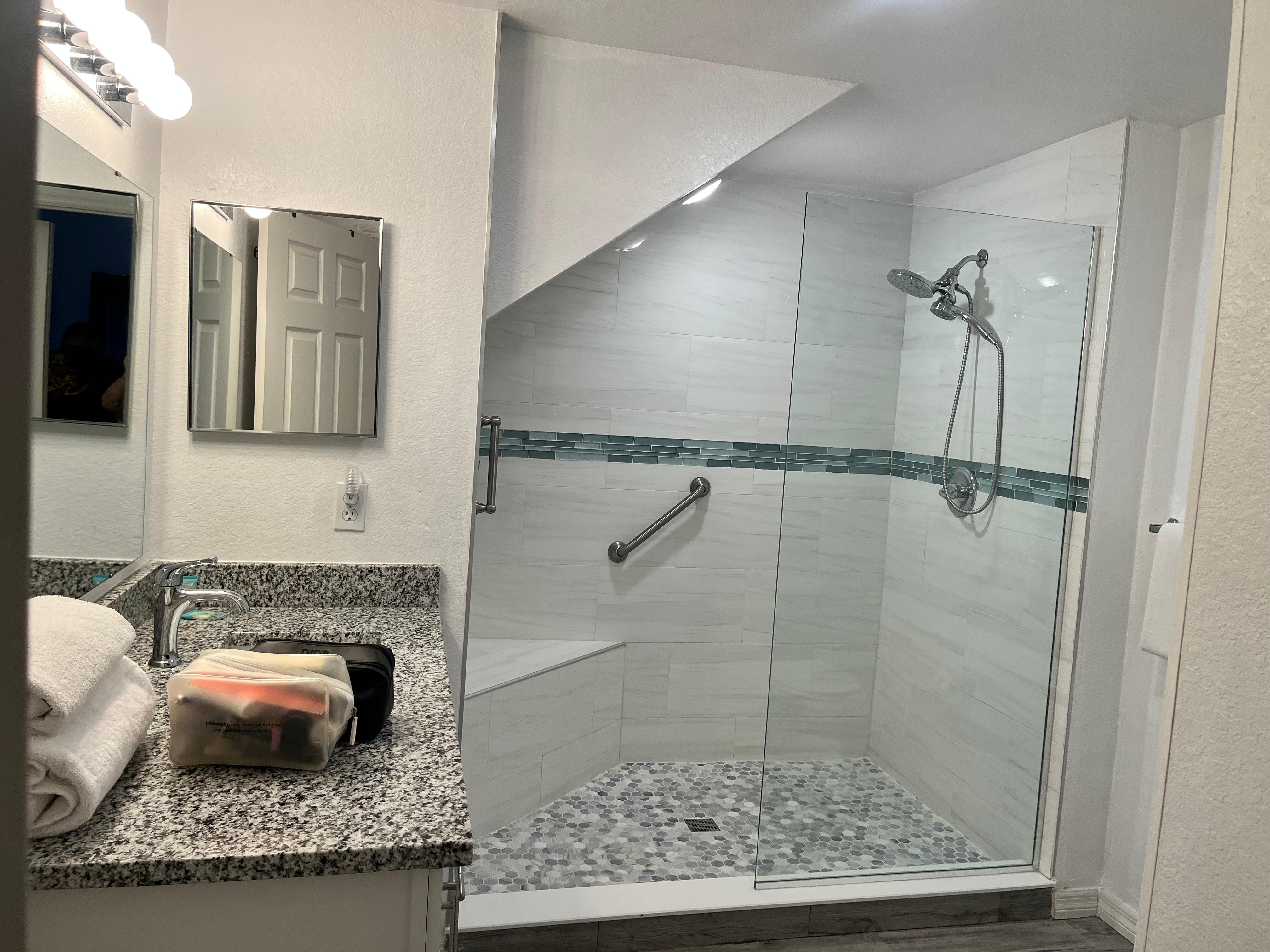 Bathroom in master bedroom on main floor