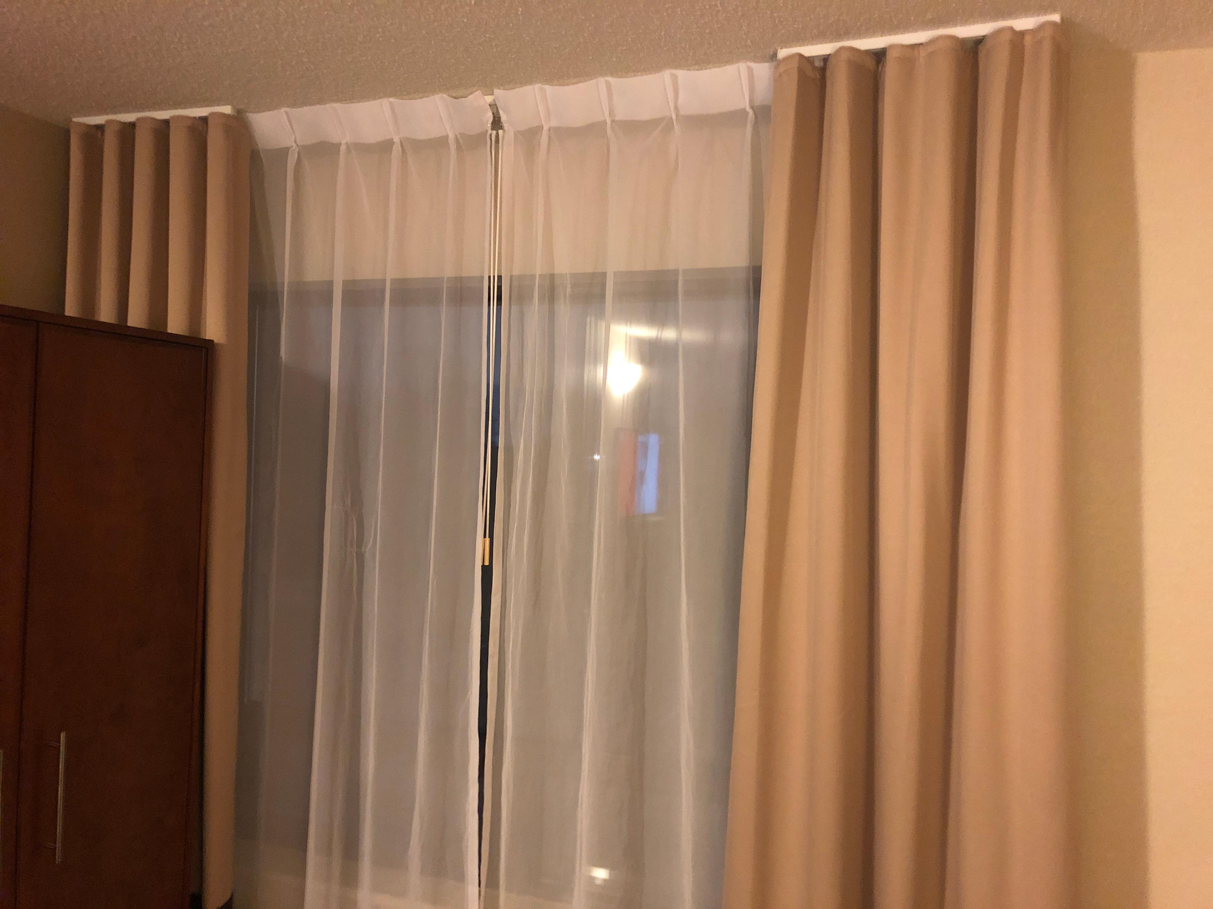 Can’t close the drapes’ 