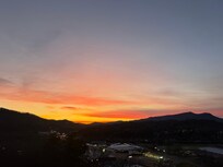 Sunset view from balcony