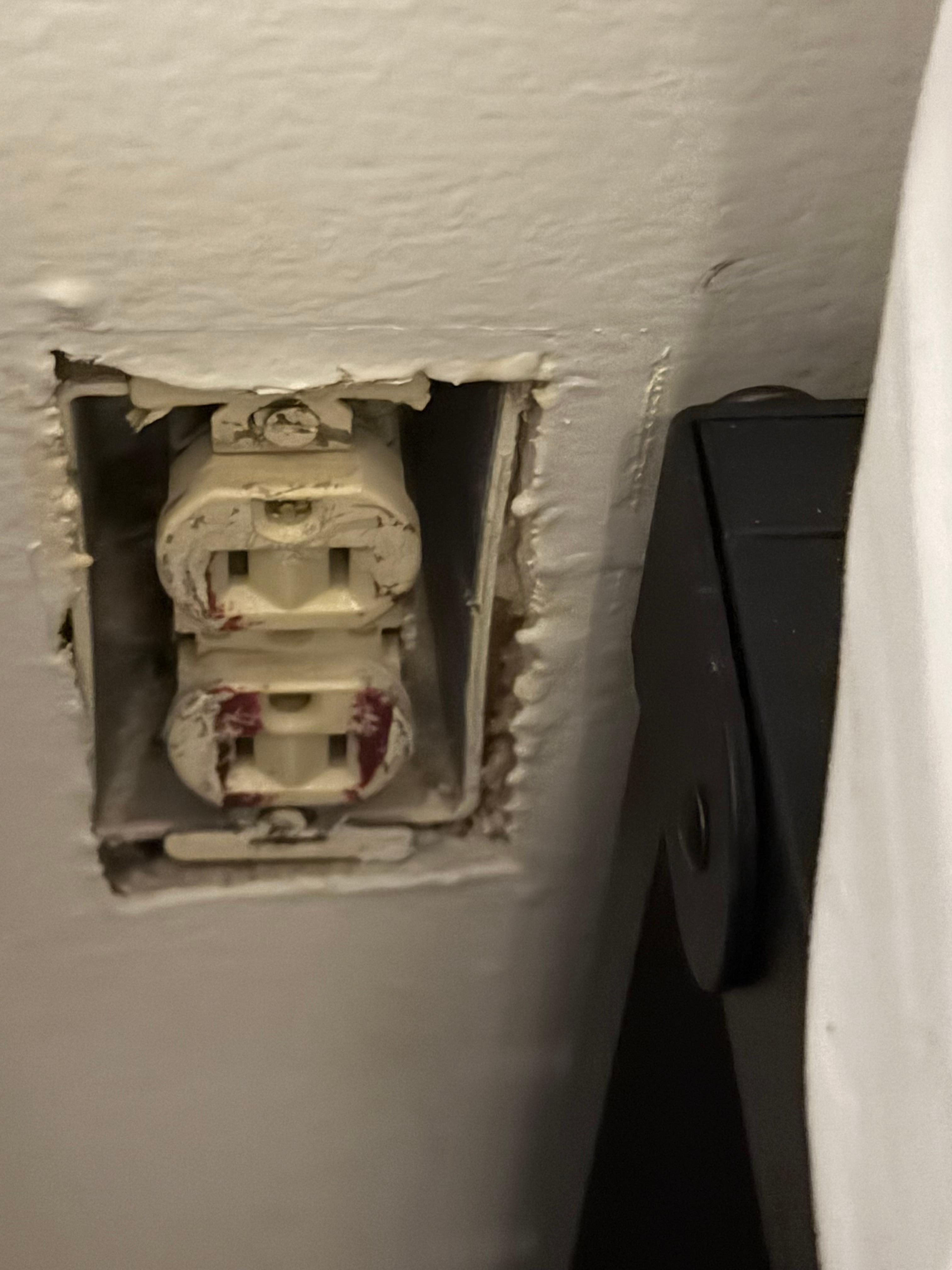 Missing outlet cover