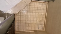 Dirty and muddy bathroom