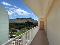 Diamond Head from hall near elevator