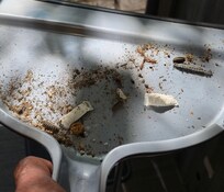 Trash in the place when I first got there.