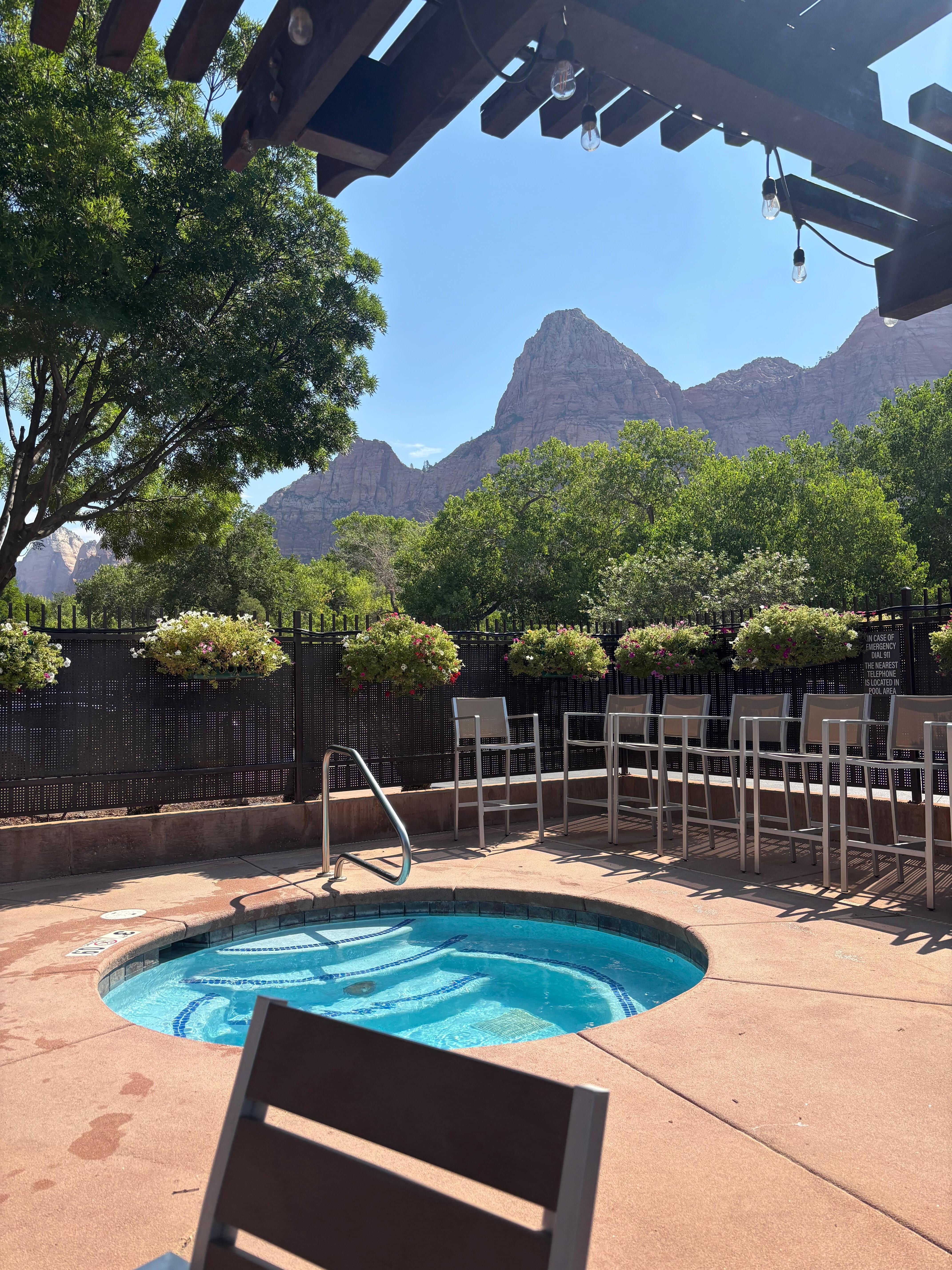 The view while at the pool was stunning!
