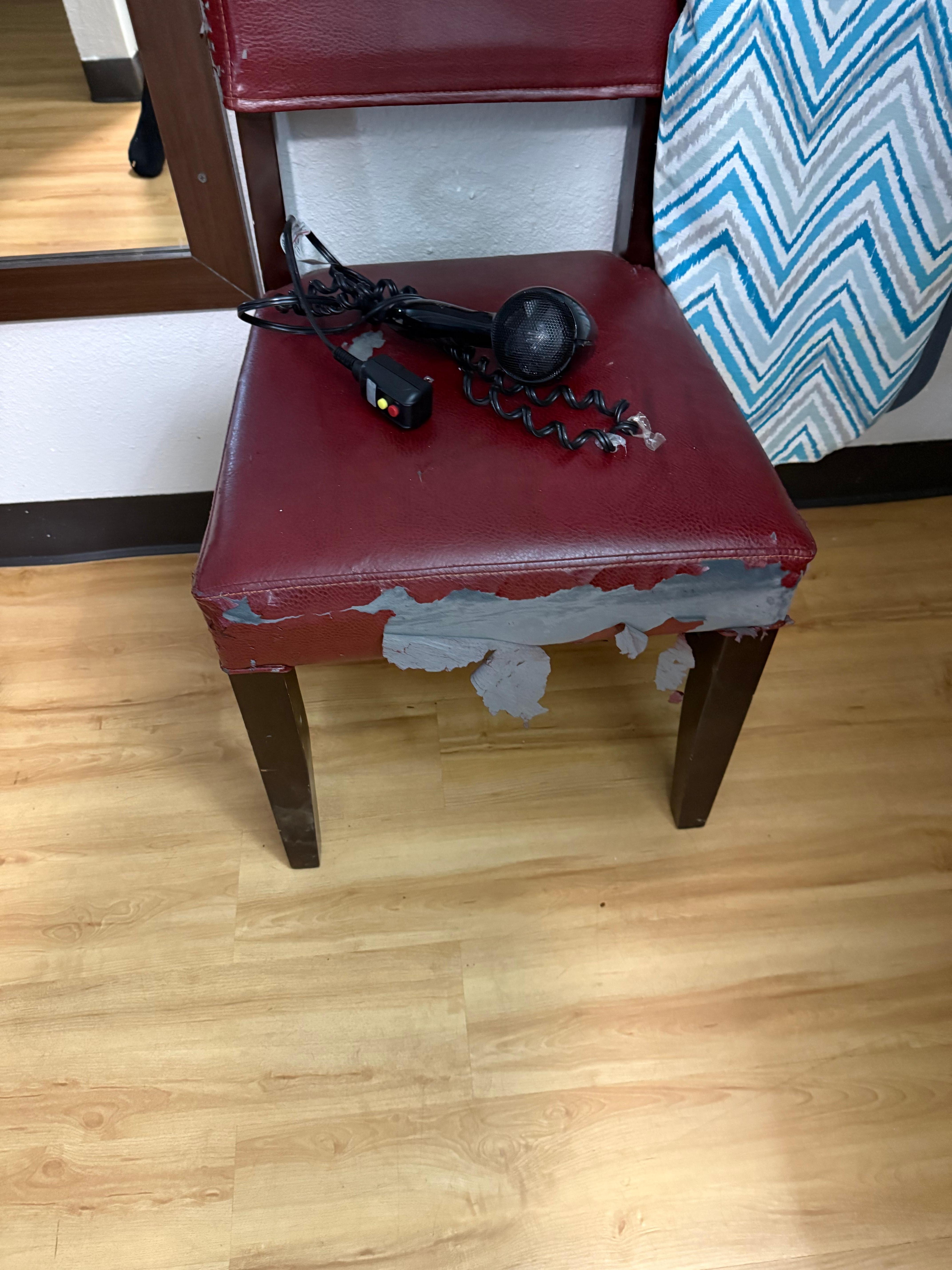 Furniture old and worn