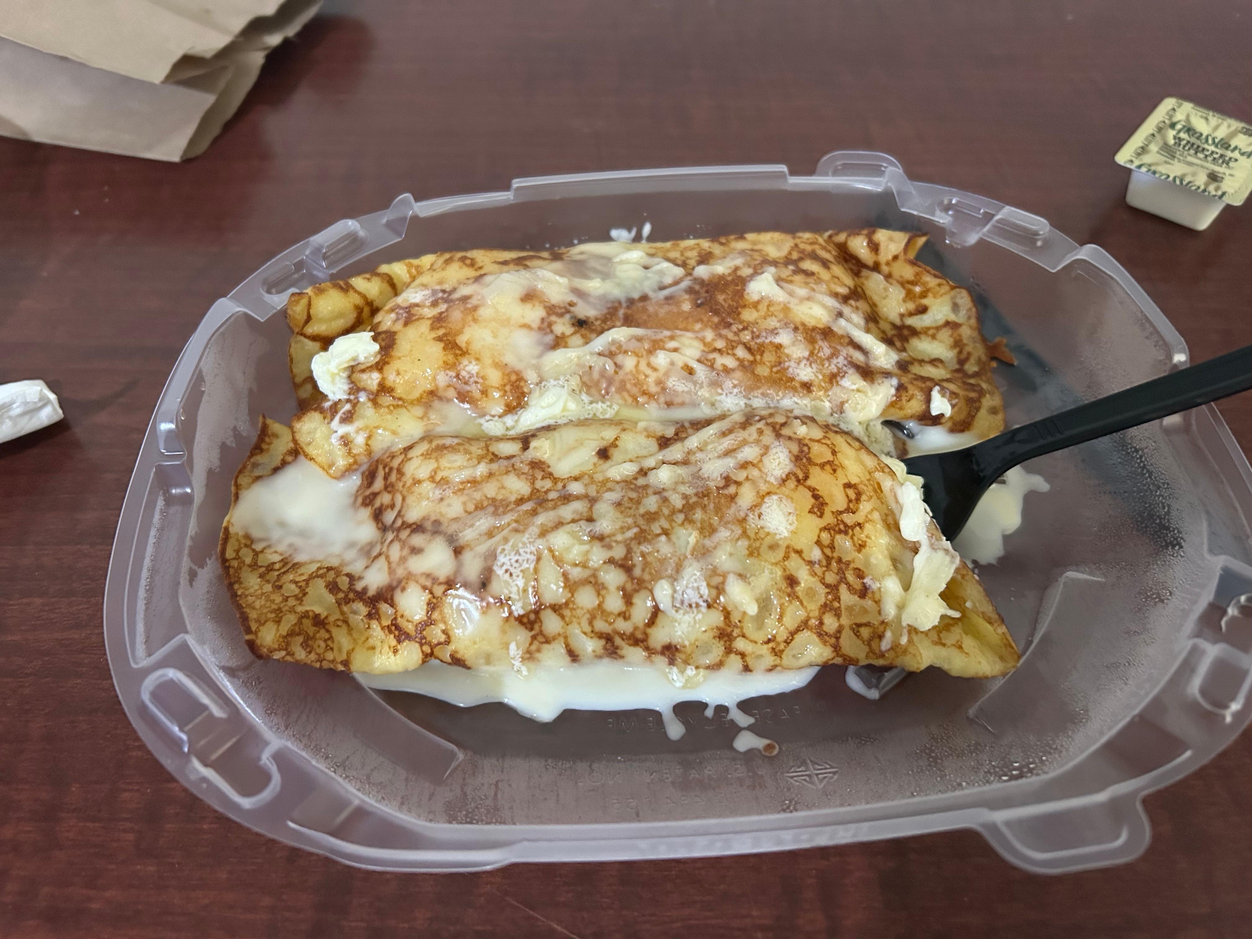 I had to use GrubHub to get breakfast