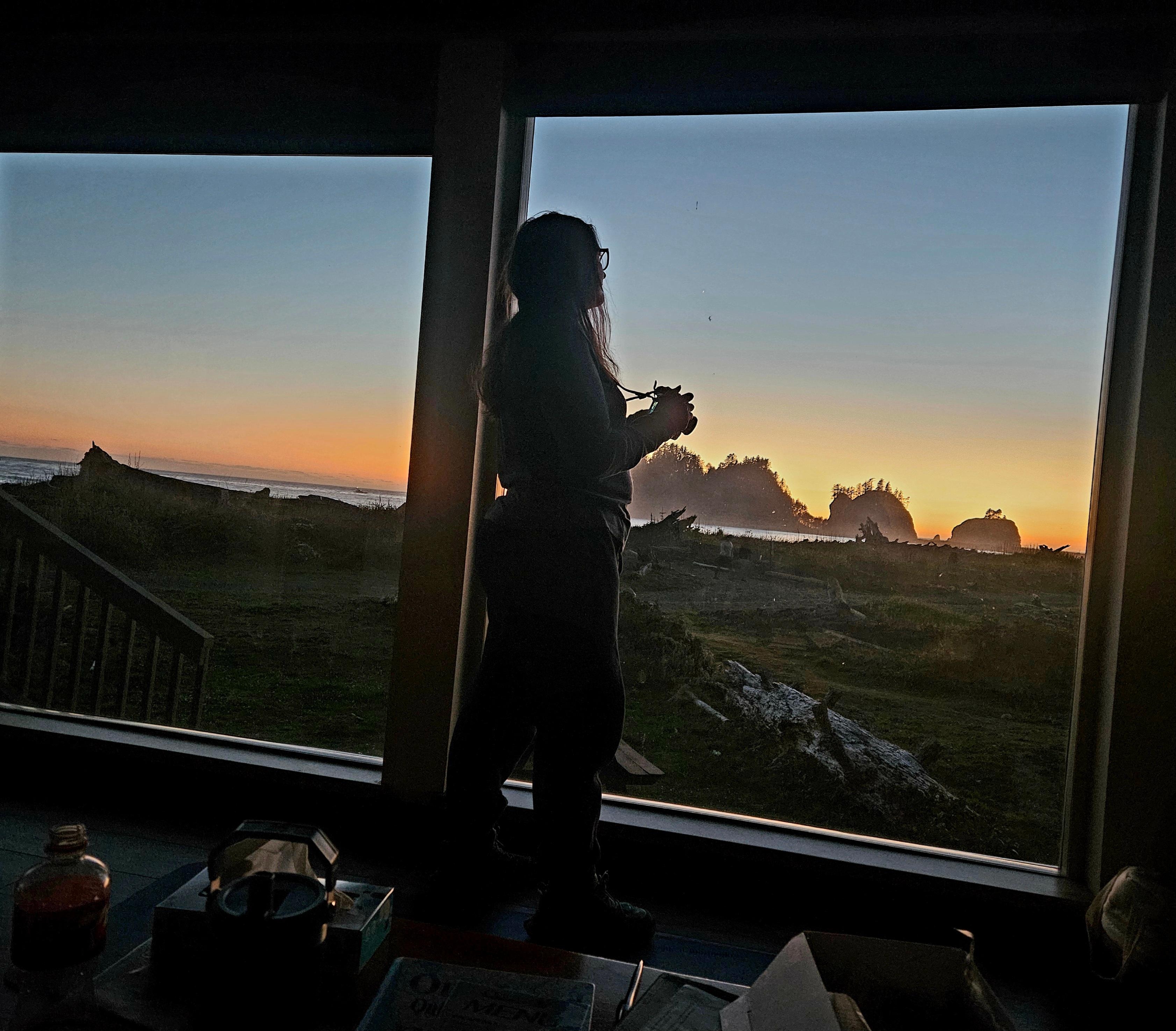 Sunset out our window