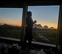 Sunset out our window