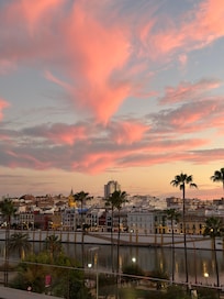 Sunset from terrace