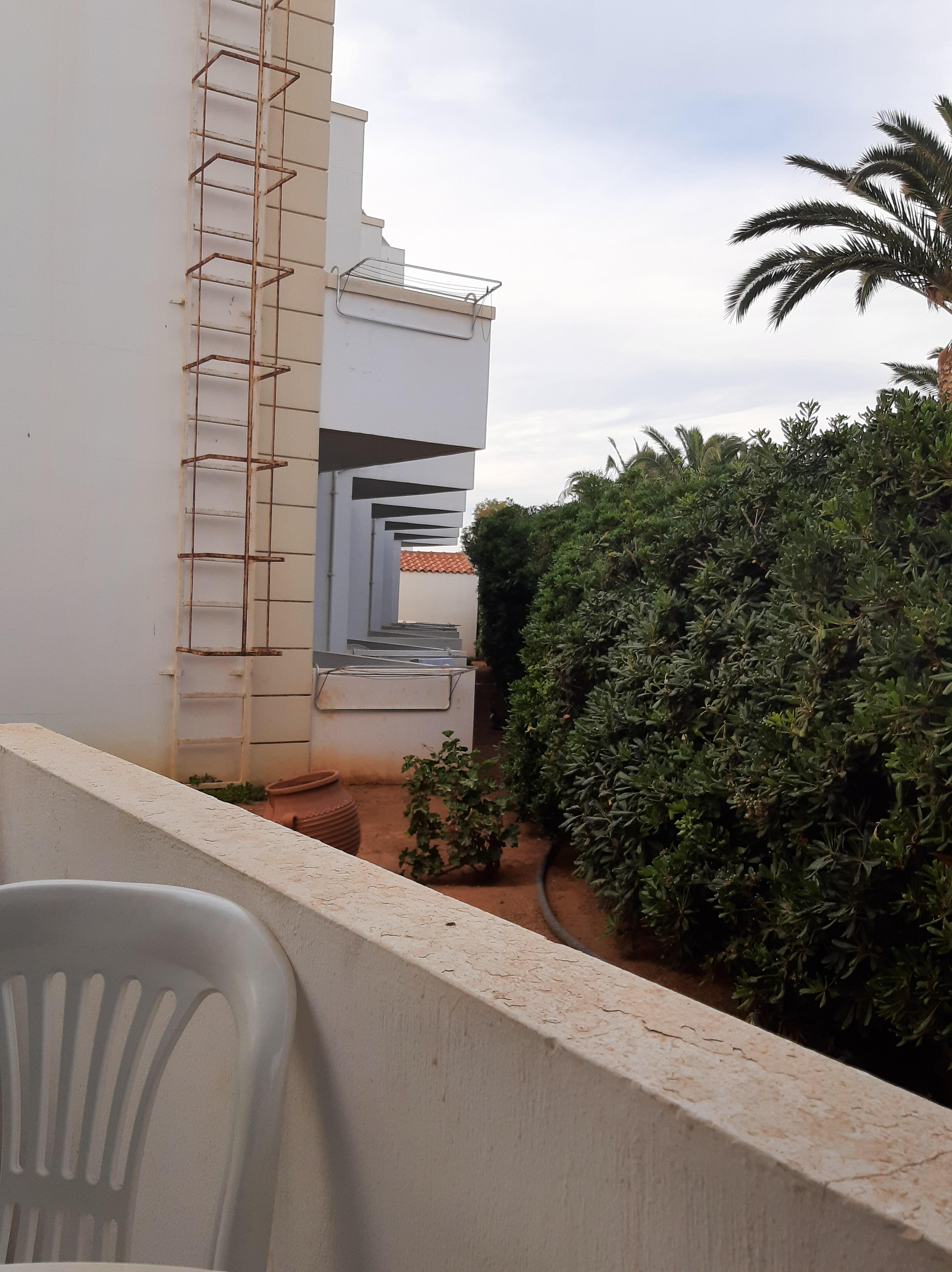 Balcony is a good size, table and chairs, and washing line provided. 