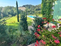 View back towards the pool