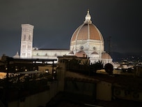 View from roof top bar