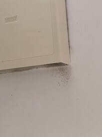 Bathroom fan barely works very dirty.