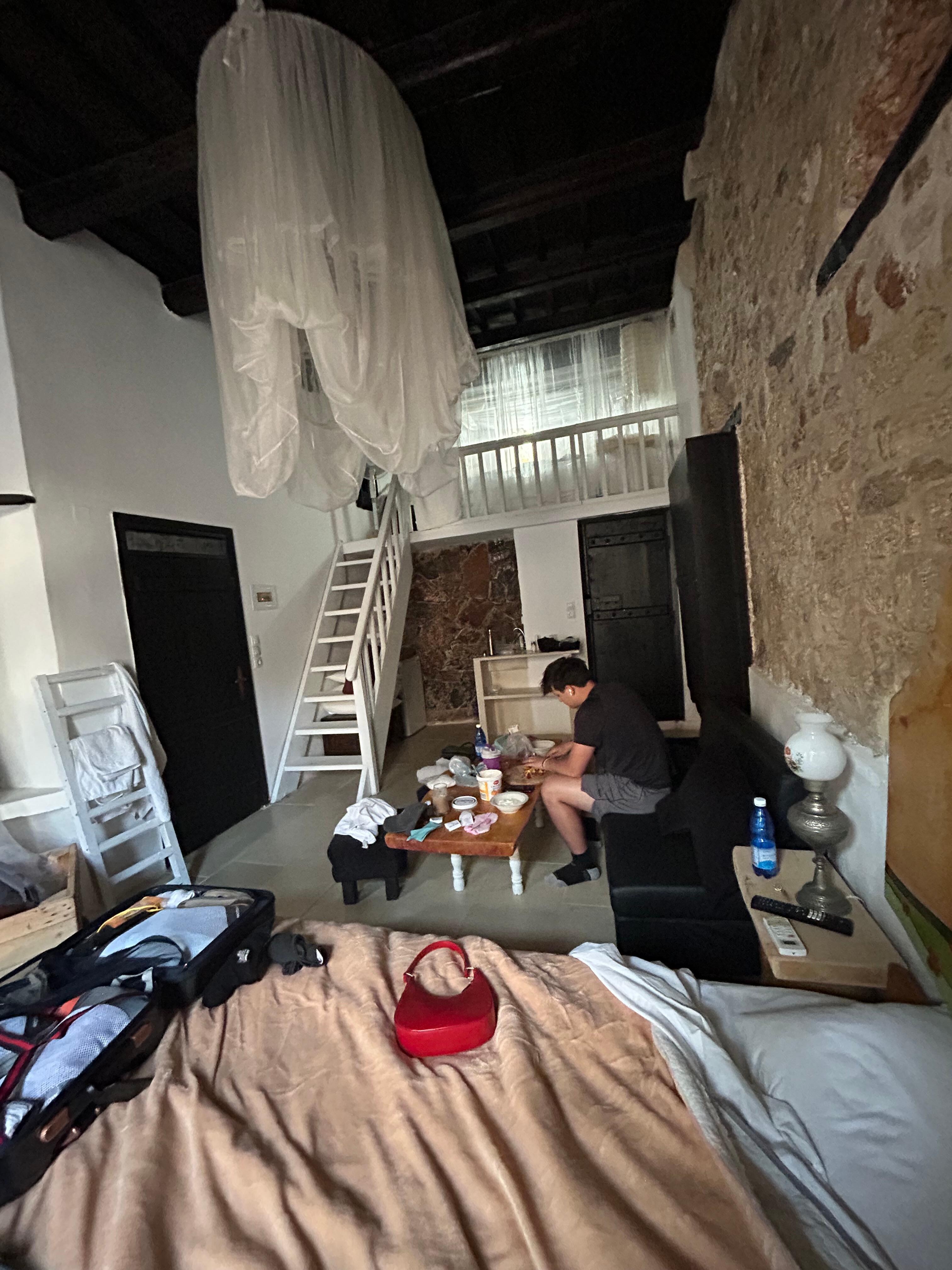 View from windows, nice high ceiling