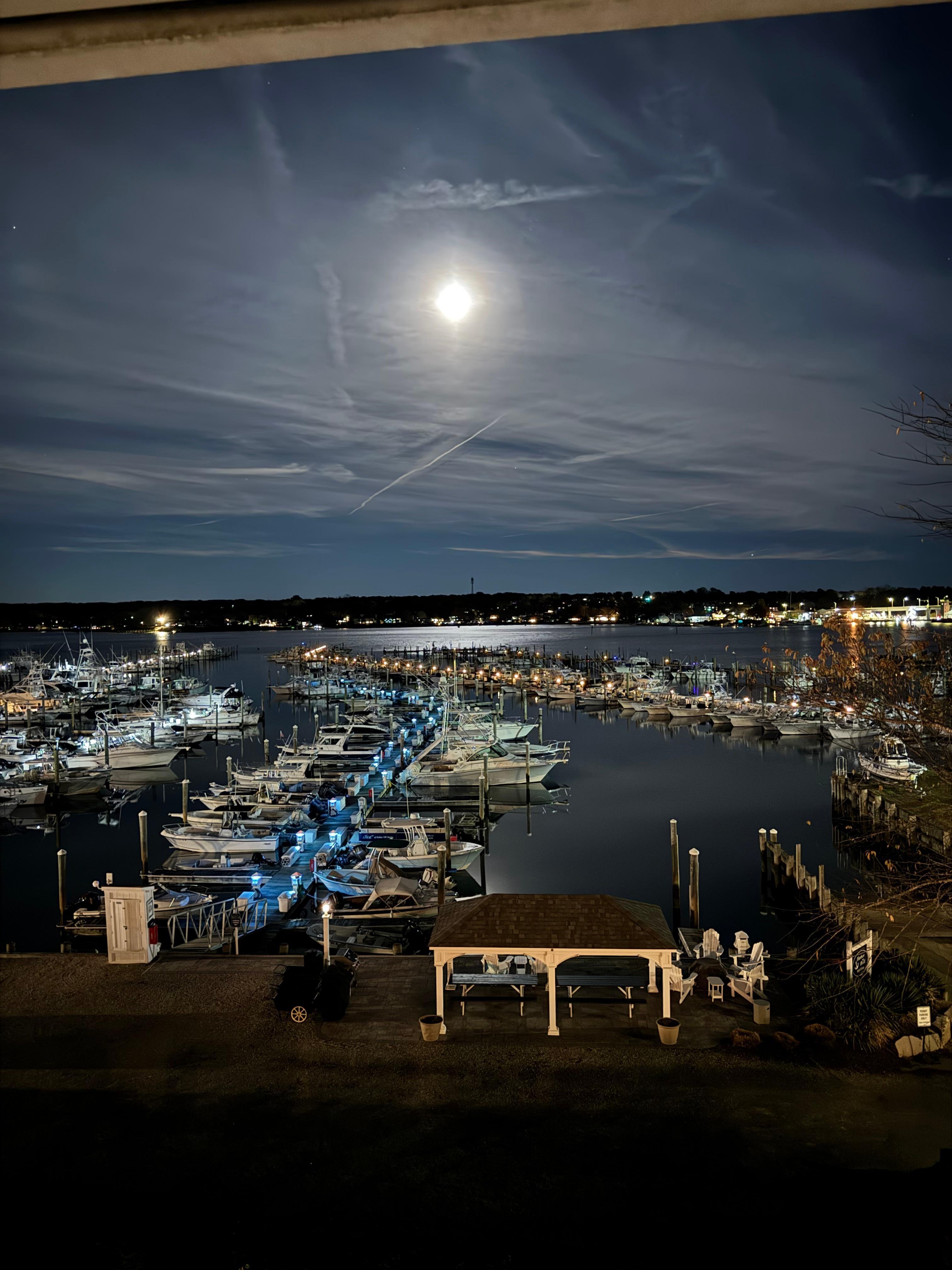 Moonlight from our room