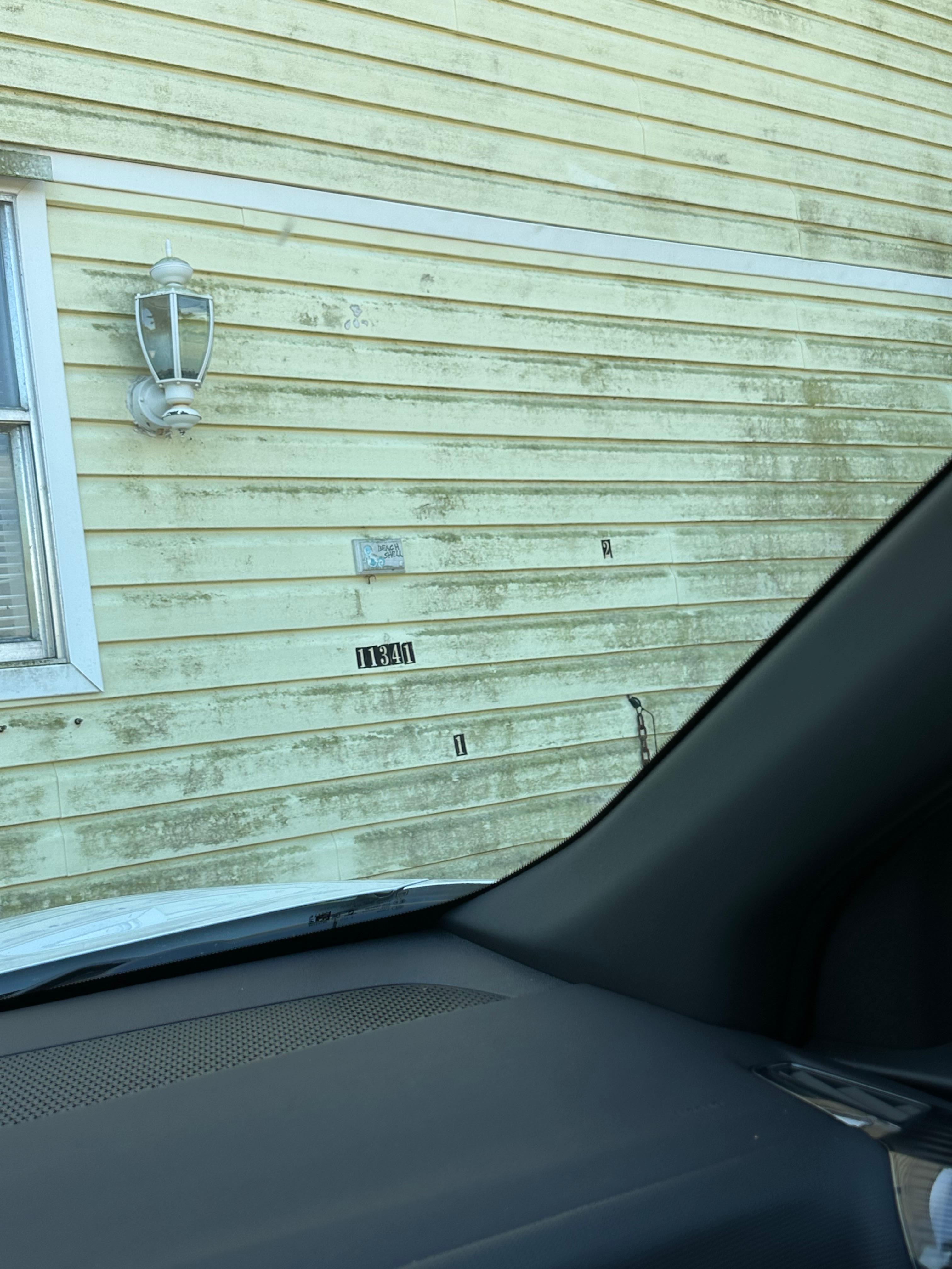 This was the only identifying information for the property which was impossible to see at night, set back from street. 