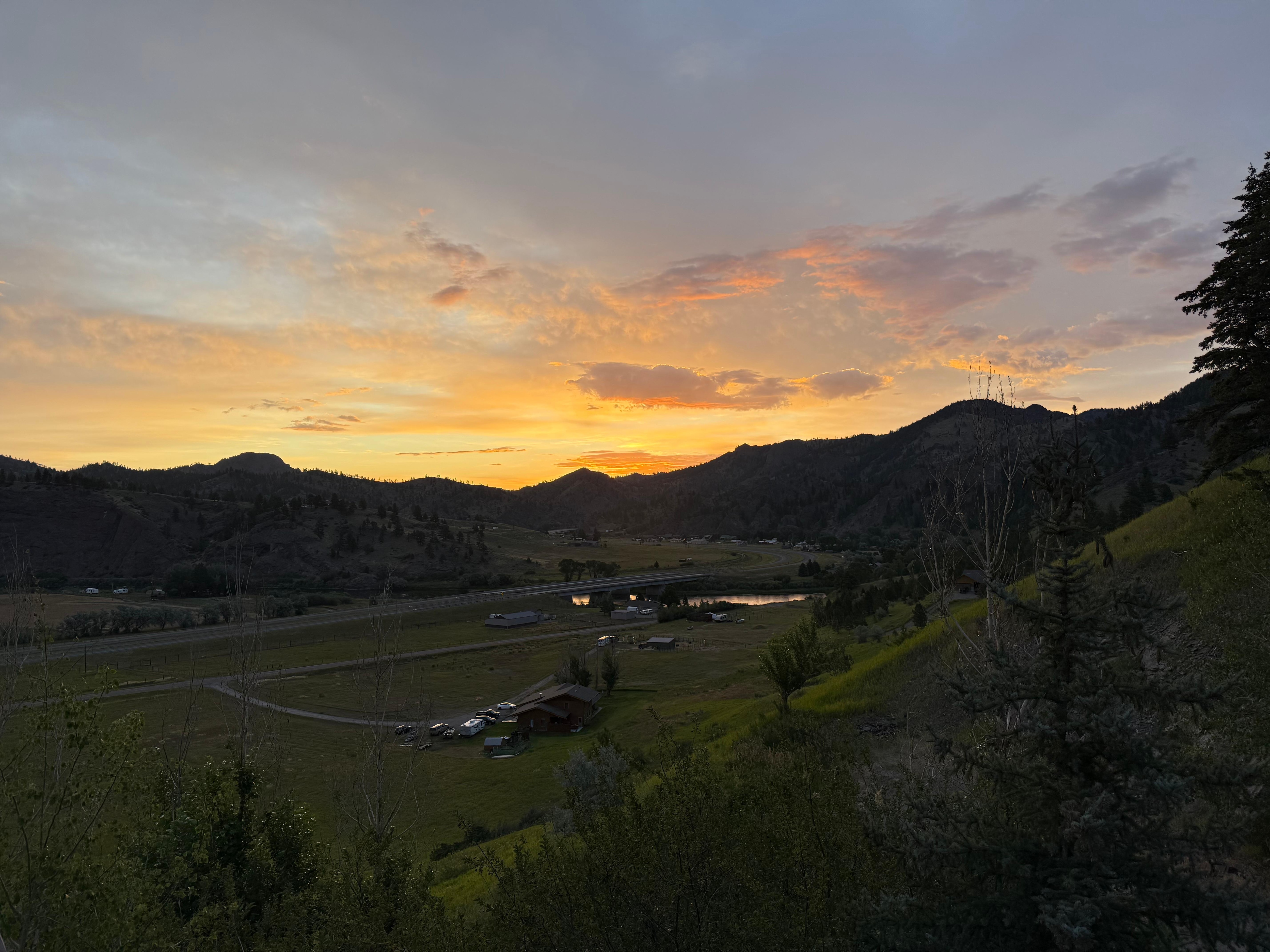 Sunrise from the 10 and 2. 