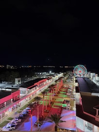 Night scene from front balcony