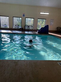 We had time when no one else was in the pool area.