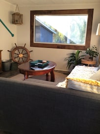 Beautiful view of backyard.