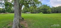 View of the back yard from the lake