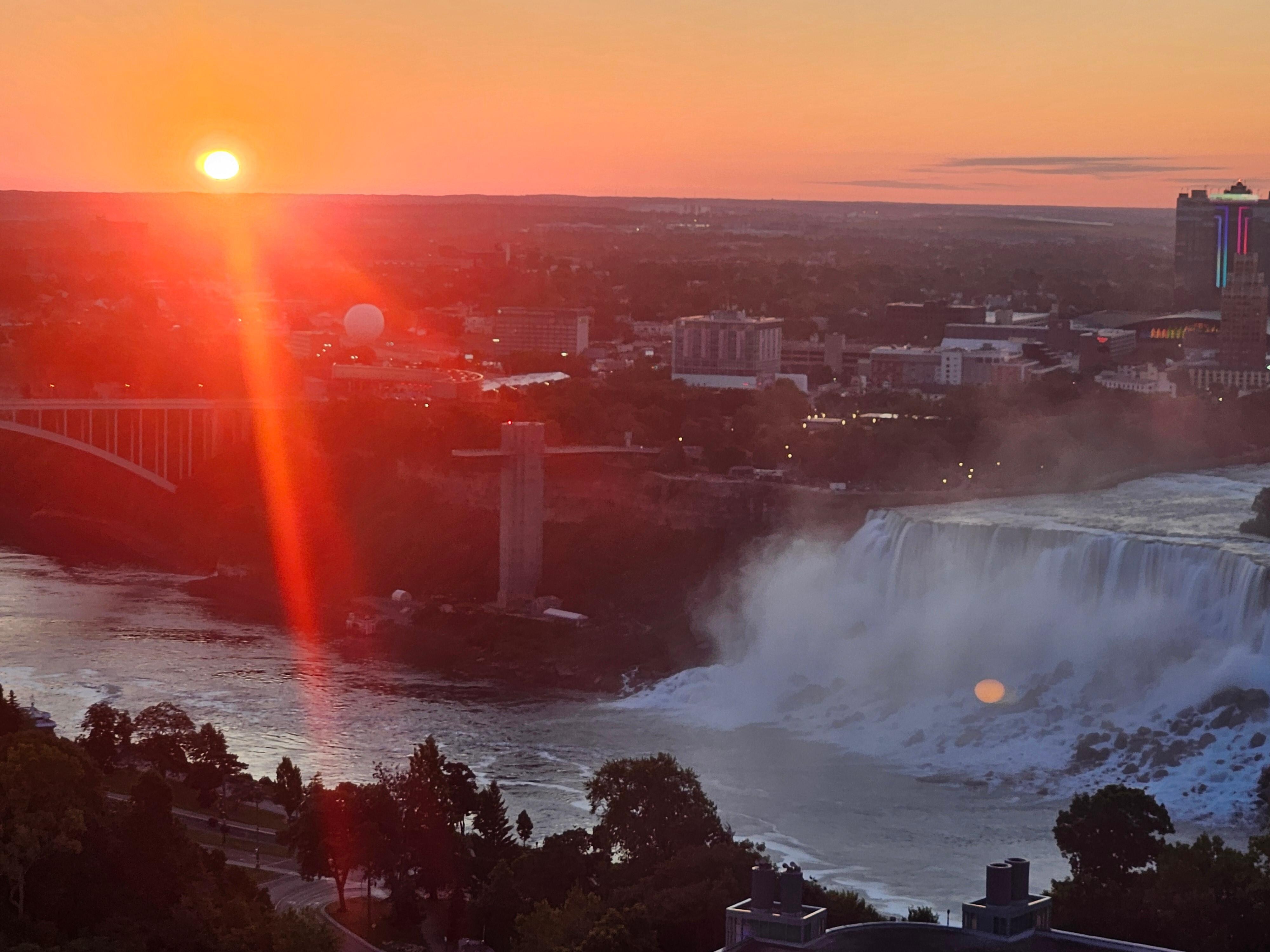 Sunrise view from room