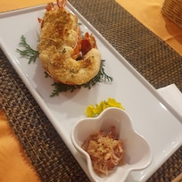 석식 코스중 하나 랍스타