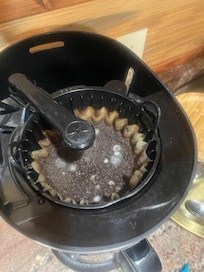 The working coffee maker