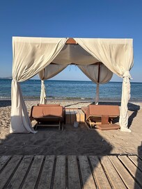 Gazebo am Strand