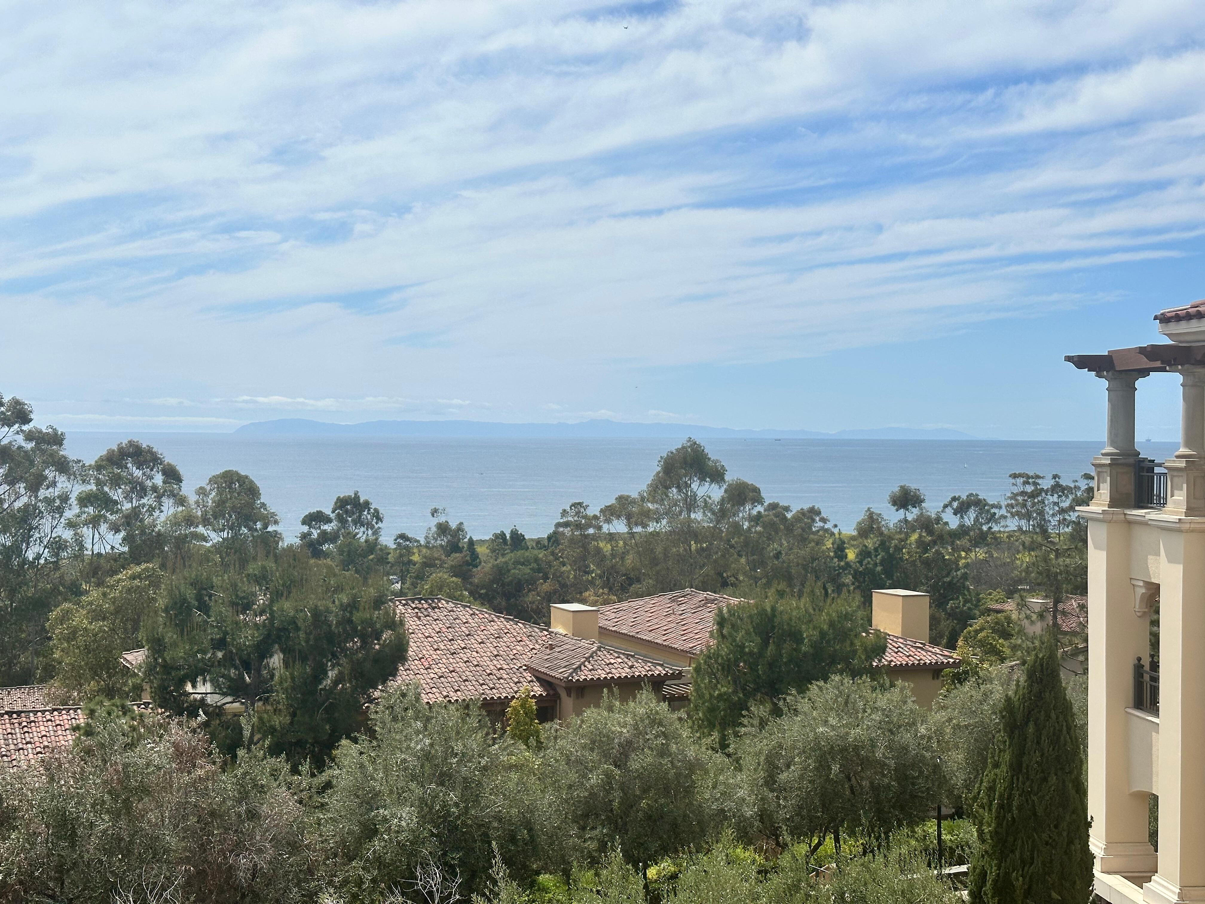 View of Catalina Island, from the room.