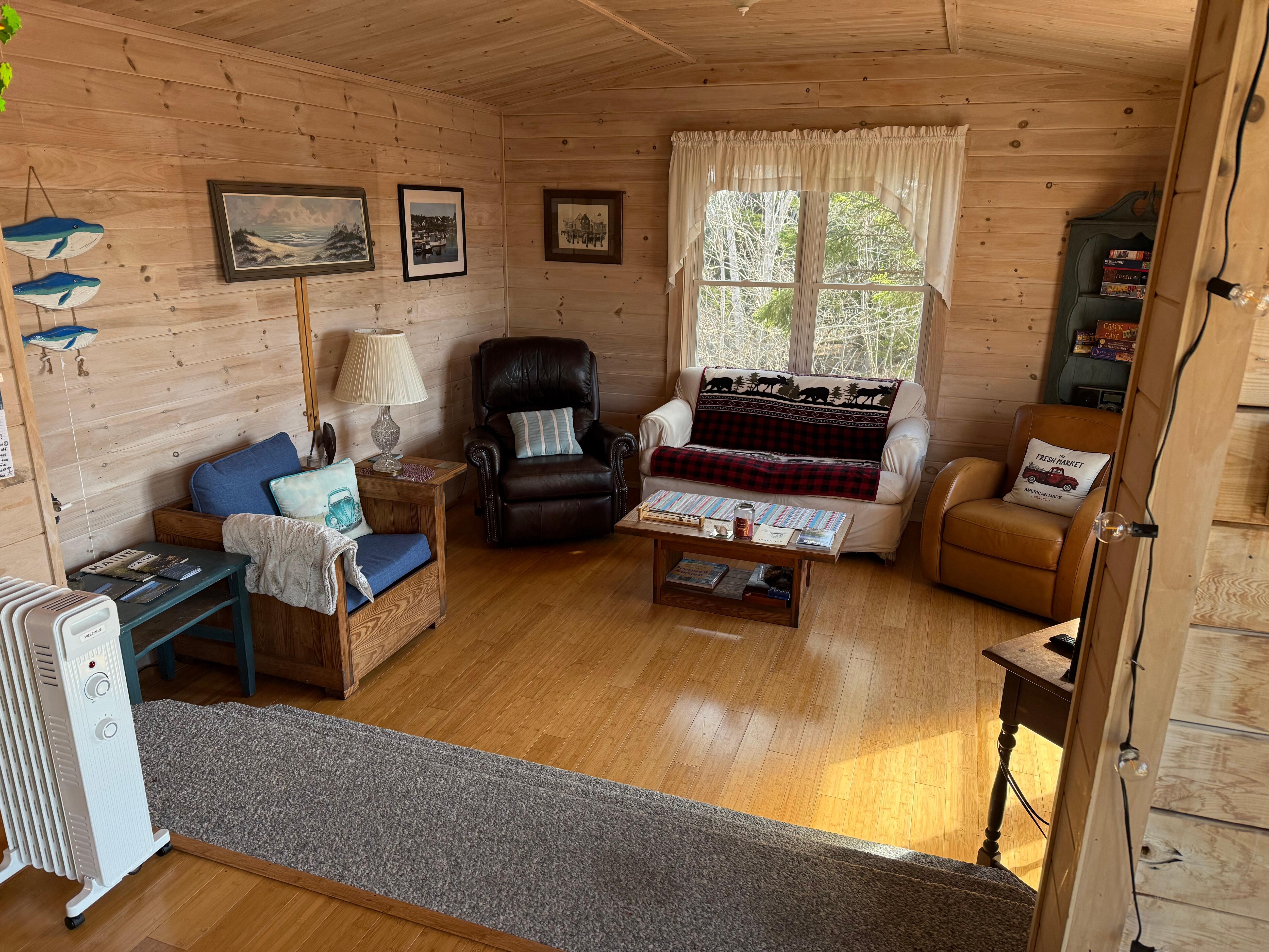The living room.