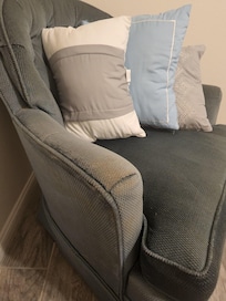 arm chair dirty
