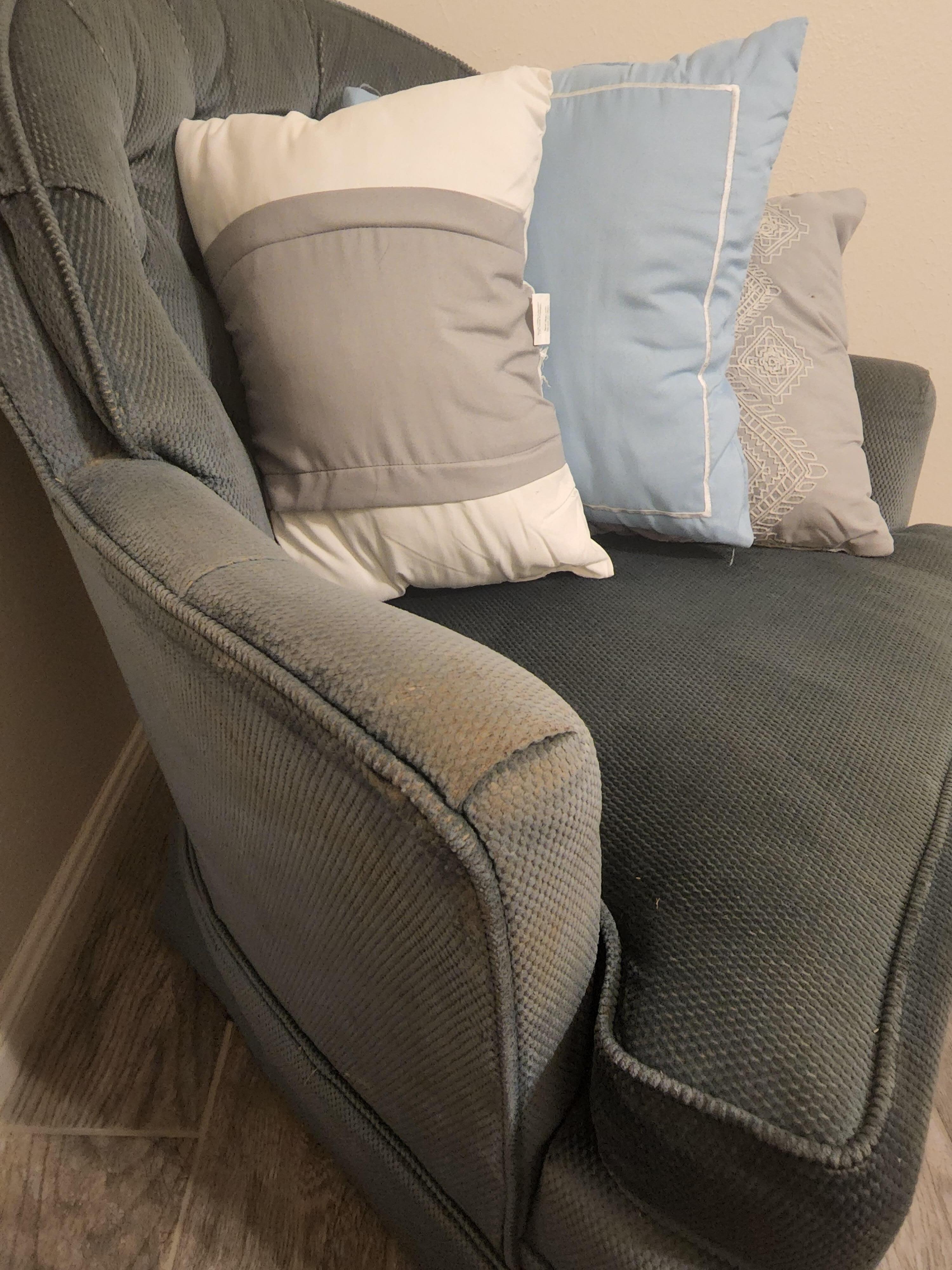 arm chair dirty