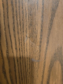 Indentation in bathroom door