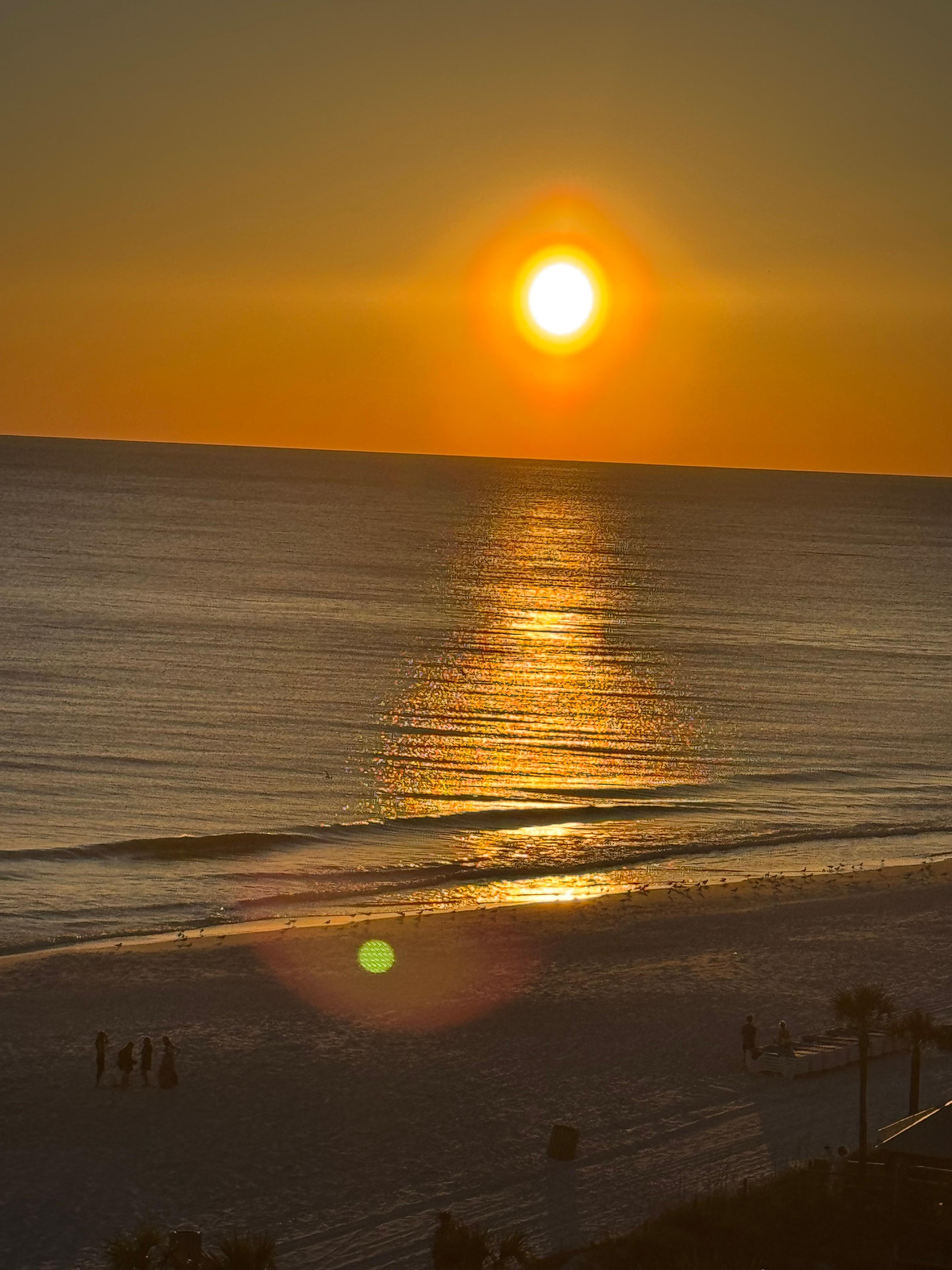 Sunset from our balcony