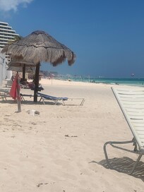 Beach in front of condo