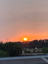 Coucher de soleil de la chambre