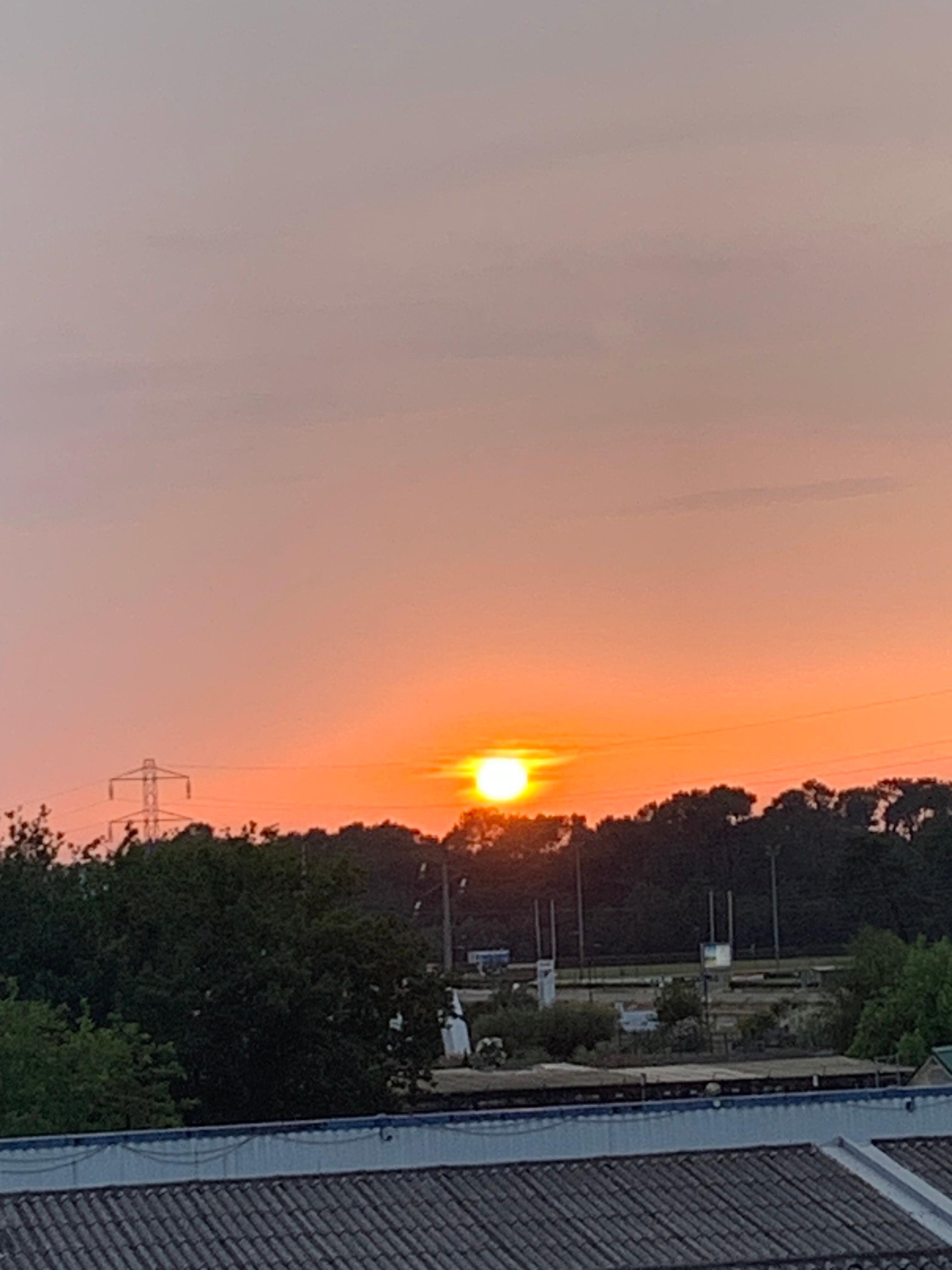 Coucher de soleil de la chambre 