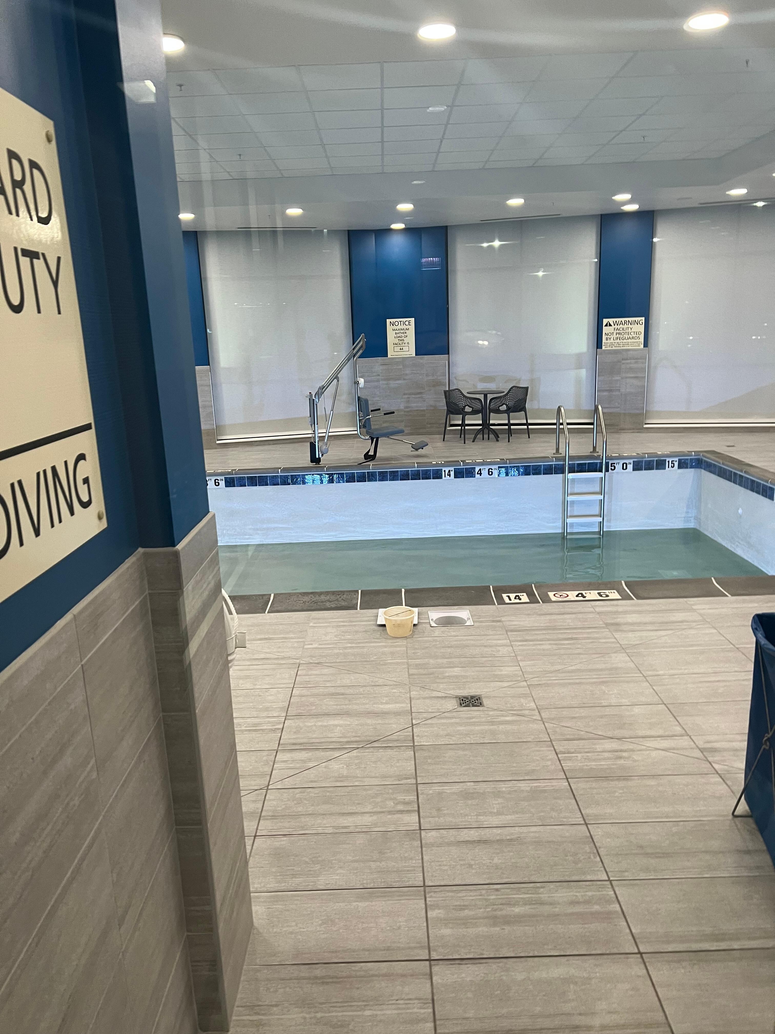 Brand new pool. Useless. 