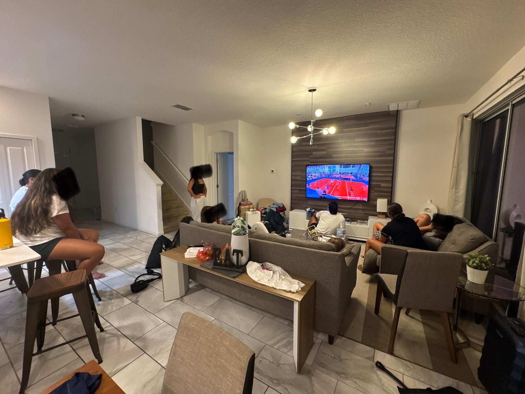 Large TV's were great for team vid review.