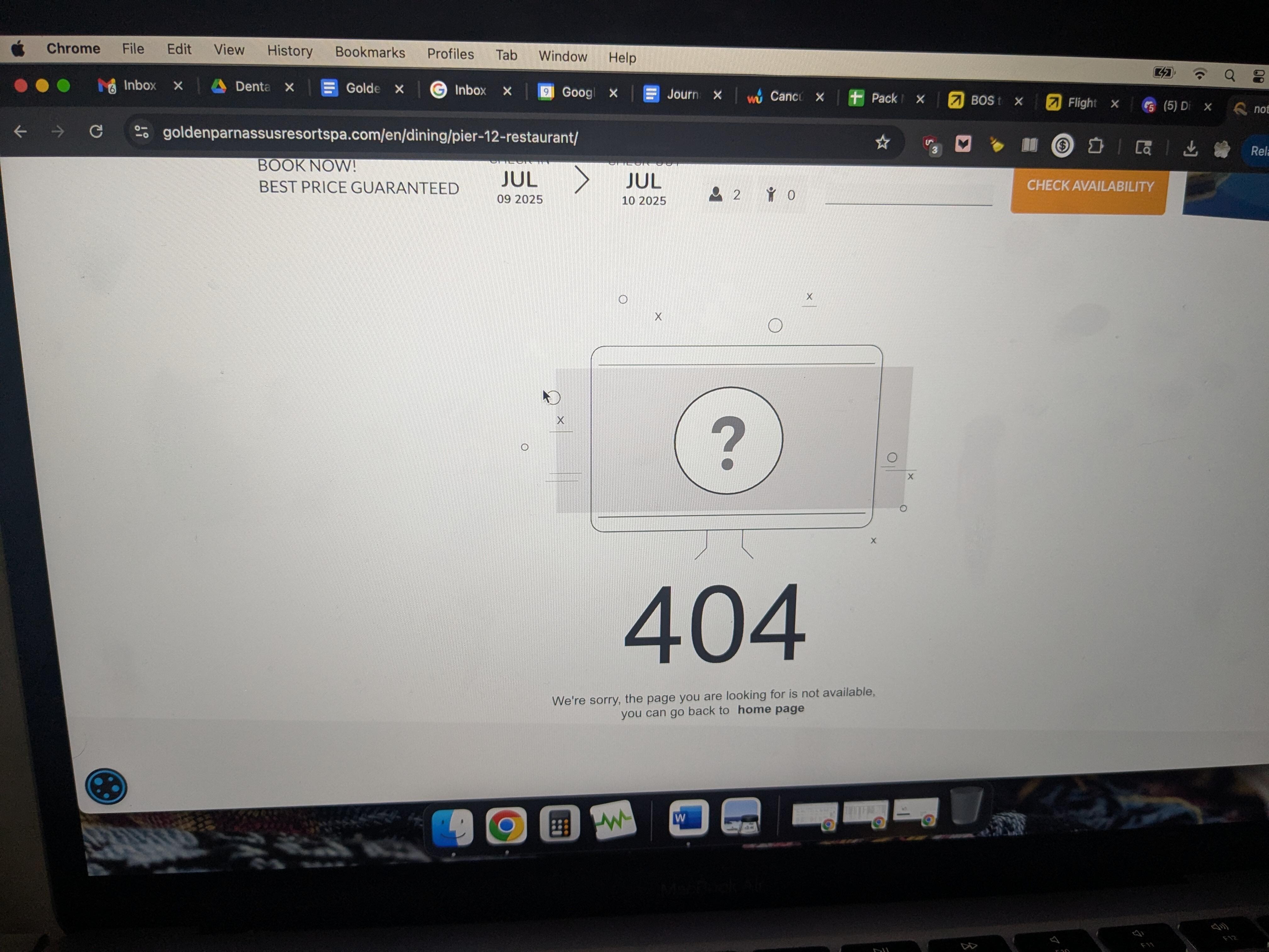 Website not up to date