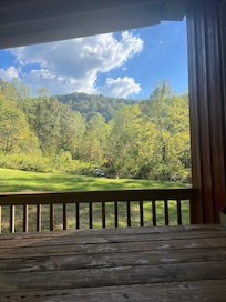 Just one of the beautiful views from the front deck (yes, there’s a front and back deck)