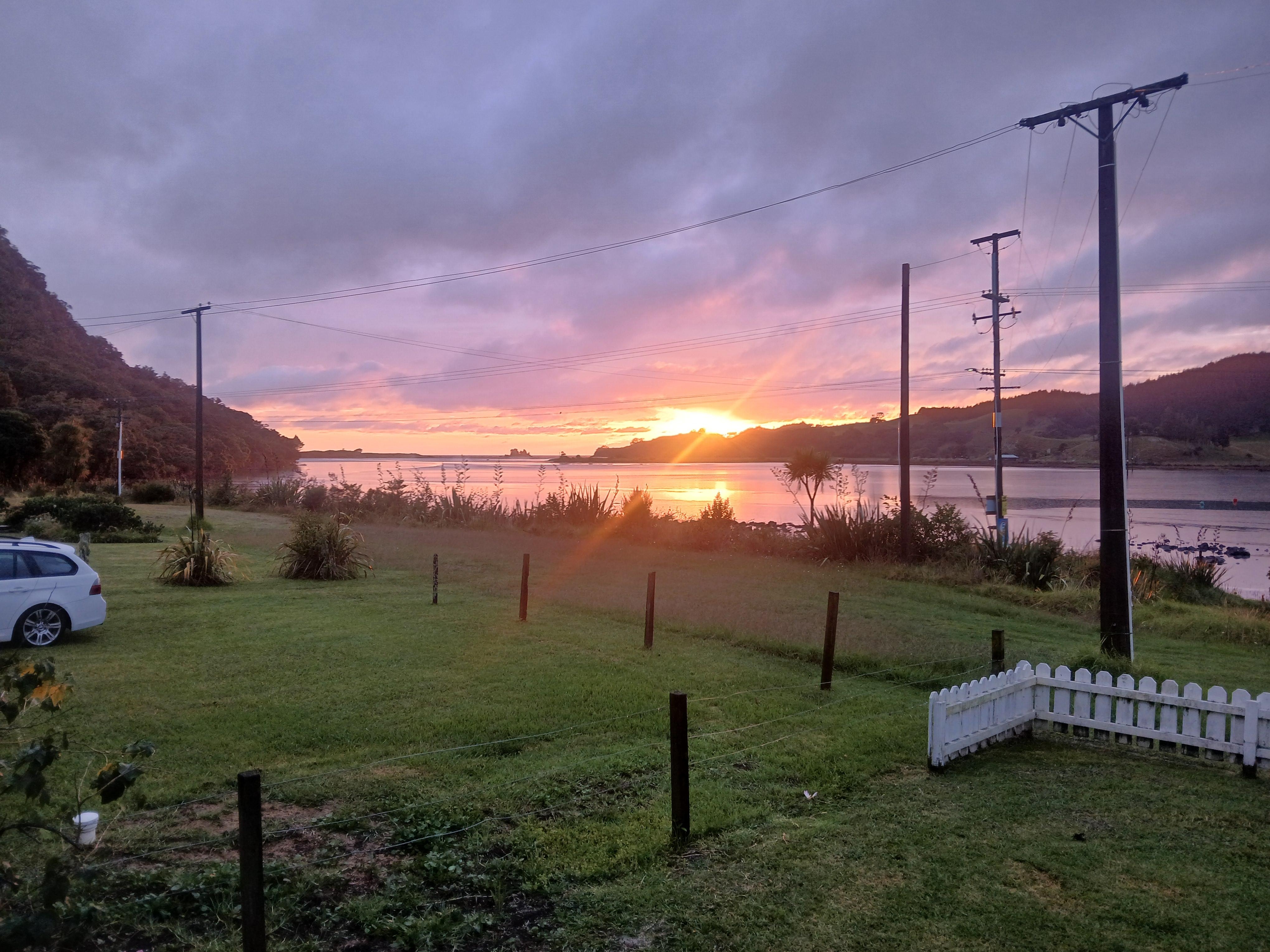 Sunrise over the sandspit
