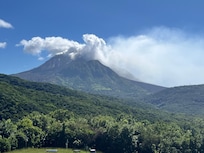 View of Volcano from observatory