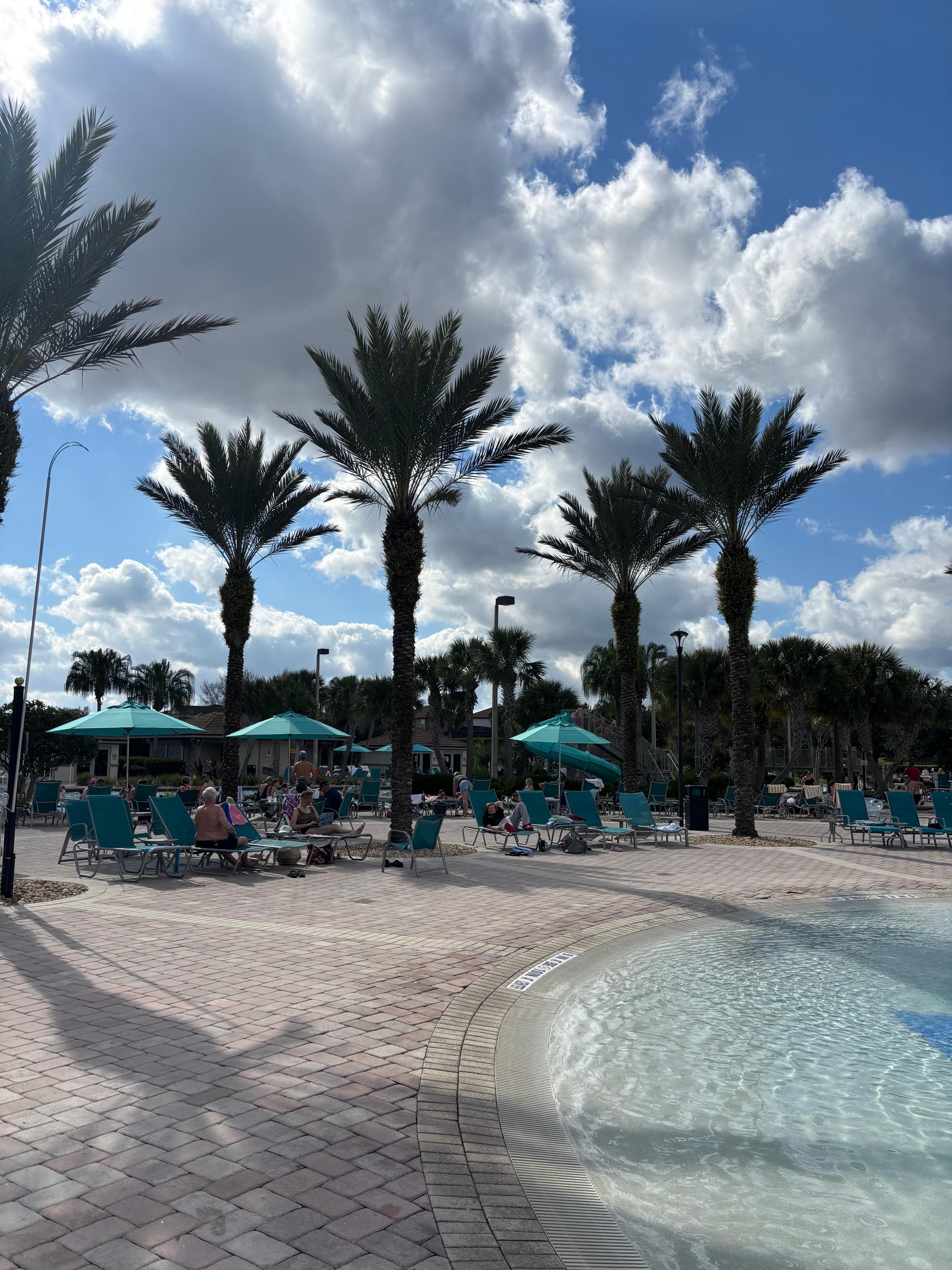 One of the club house pools