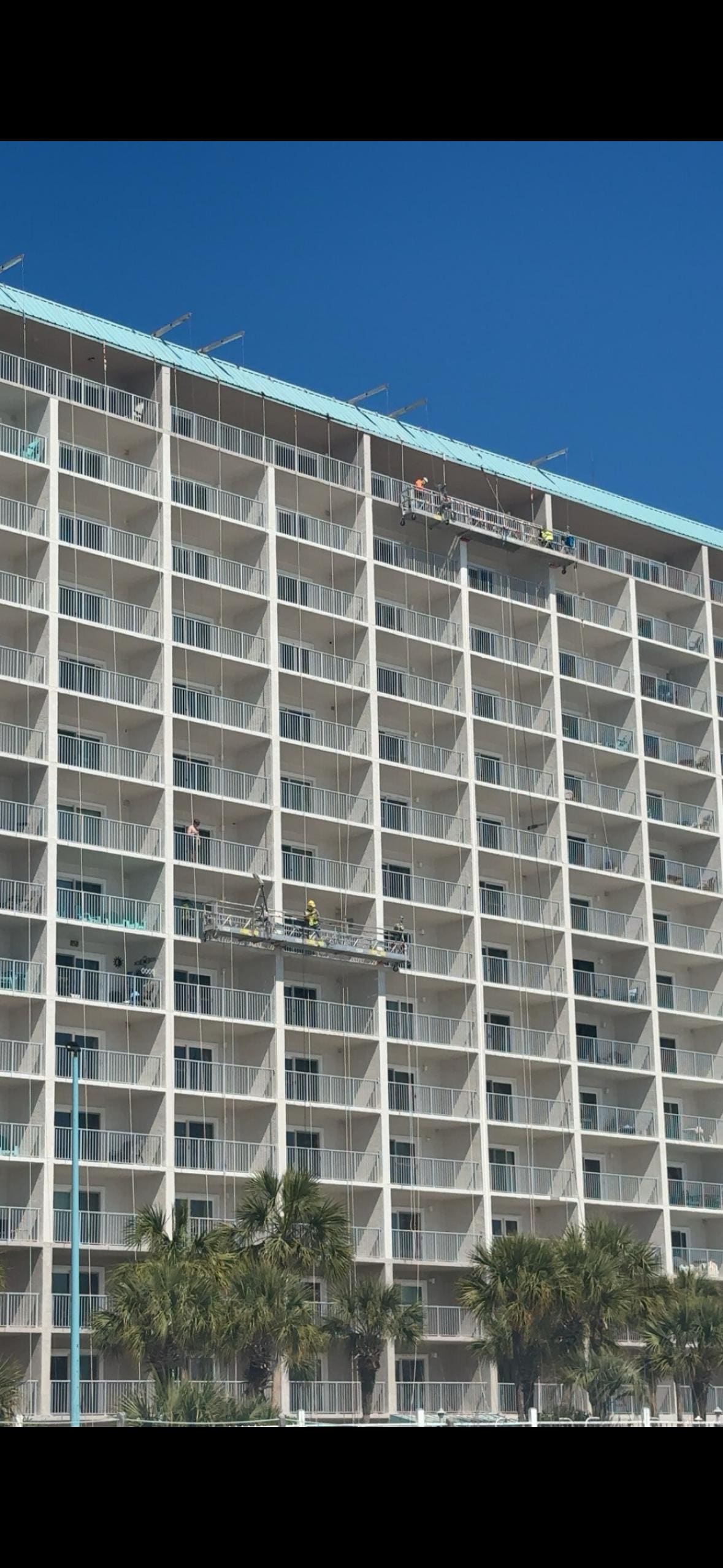 Construction Workers Doing Work Was Unable To Use The Balcony In The Unit And The Construction Was Loud 