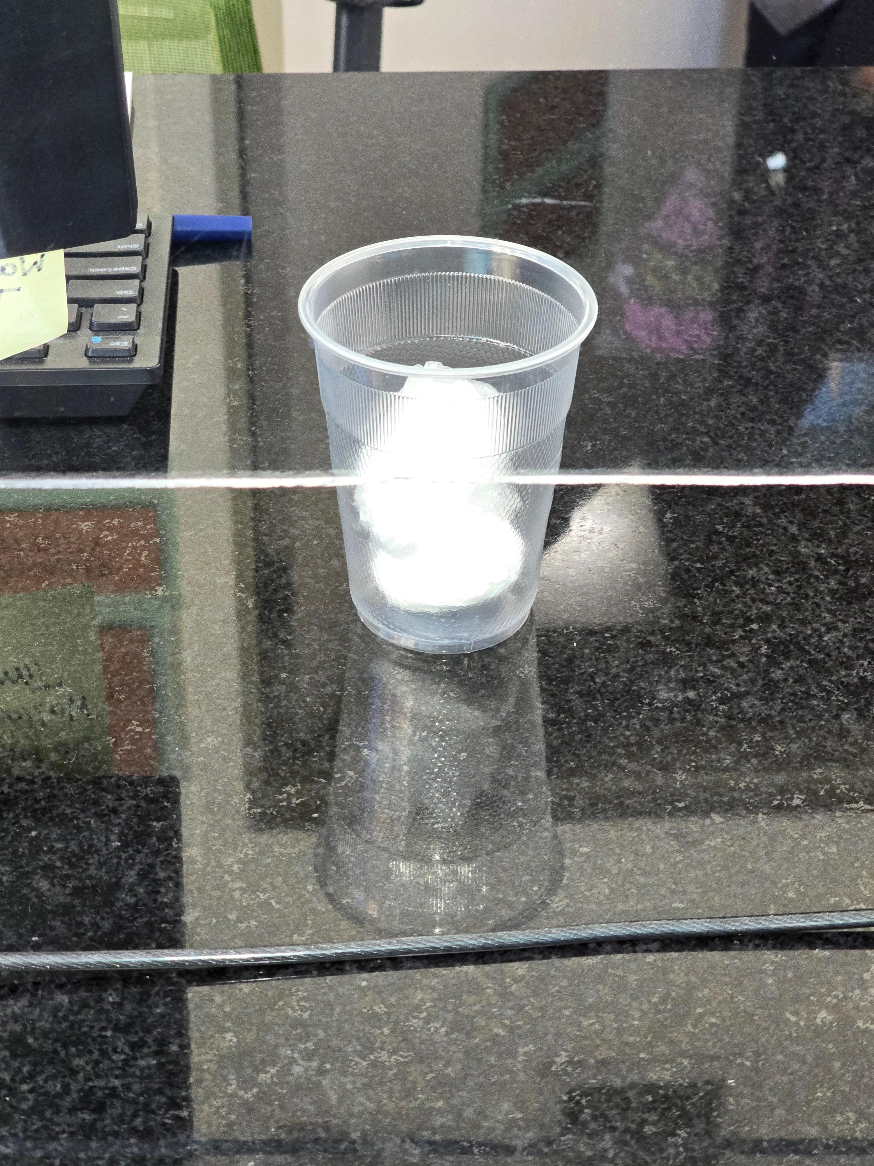 Brought it live to front desk, they didn't even look at it