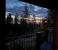 Sunrise on the wraparound porch.