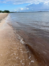 Murky water at the beach