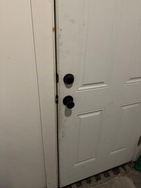 The door separating the two units